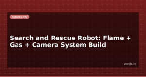 Search and Rescue Robot: Flame + Gas + Camera System Build