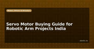 Servo Motor Buying Guide for Robotic Arm Projects India