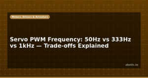Servo PWM Frequency: 50Hz vs 333Hz vs 1kHz — Trade-offs Explained