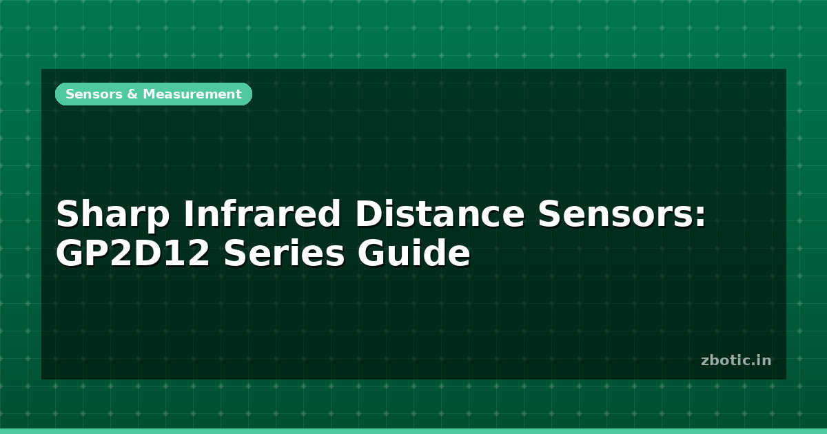 Sharp Infrared Distance Sensors: GP2D12 Series Guide - Zbotic