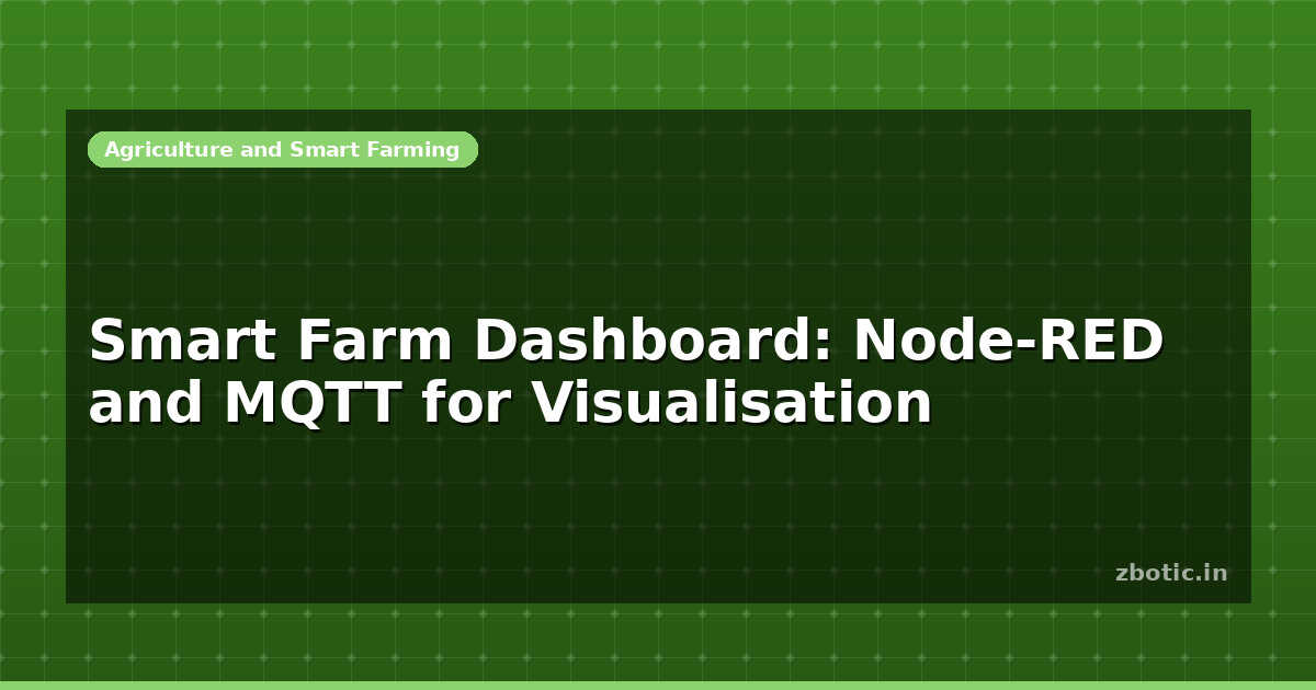 Smart Farm Dashboard: Node-RED and MQTT for Visualisation - Zbotic