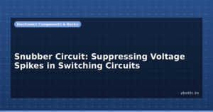 Snubber Circuit: Suppressing Voltage Spikes in Switching Circuits