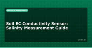 Soil EC Conductivity Sensor: Salinity Measurement Guide