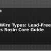 blog solder wire types lead free vs 60 40 vs rosin core guide 597722