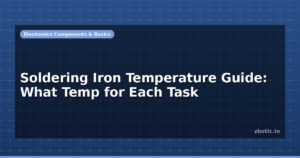 Soldering Iron Temperature Guide: What Temp for Each Task
