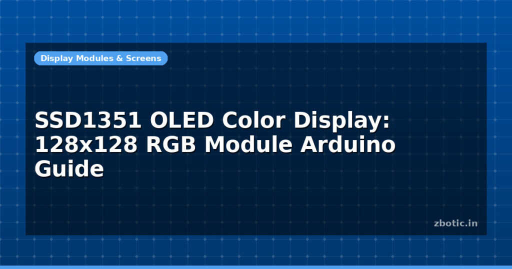 Blog Ssd1351 Oled Color Display 128x128 Rgb Module Arduino Guide 597325 Large
