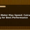 blog stepper motor max speed calculation tuning for best performance 596300
