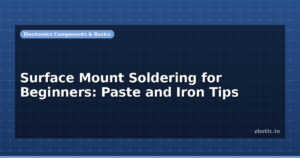 Surface Mount Soldering for Beginners: Paste and Iron Tips