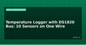Temperature Logger with DS1820 Bus: 10 Sensors on One Wire