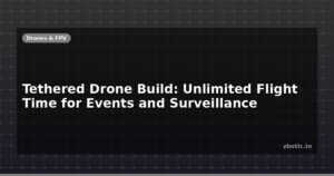 Tethered Drone Build: Unlimited Flight Time for Events and Surveillance
