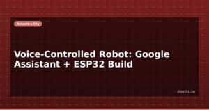 Voice-Controlled Robot: Google Assistant + ESP32 Build