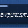 blog watchdog timer why every embedded system needs one 597103