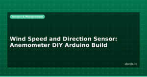 Wind Speed and Direction Sensor: Anemometer DIY Arduino Build