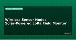 Wireless Sensor Node: Solar-Powered LoRa Field Monitor