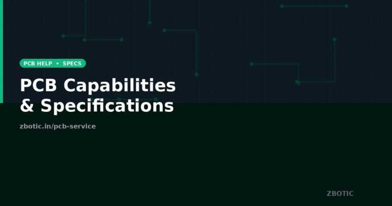 PCB Capabilities & Specifications