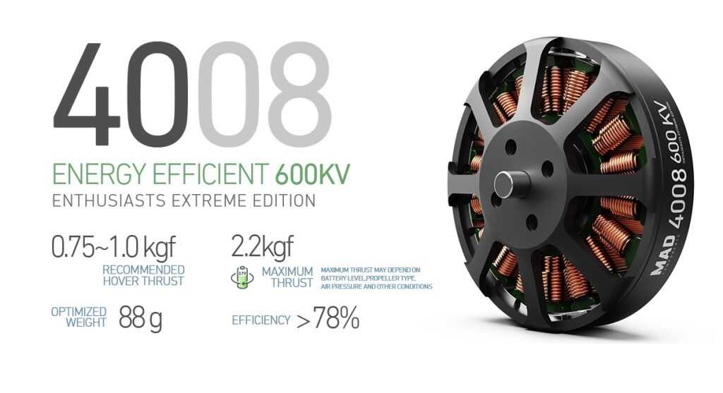 MAD 4008 600KV EEE Drone Motor (Pack Of 2)