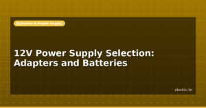 12V Power Supply Selection: Adapters and Batteries