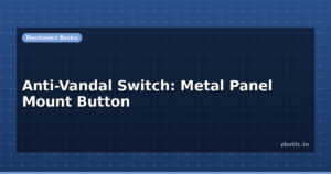 Anti-Vandal Switch: Metal Panel Mount Button