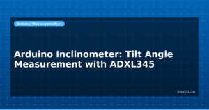 Arduino Inclinometer: Tilt Angle Measurement with ADXL345