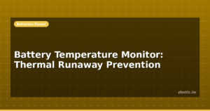 Battery Temperature Monitor: Thermal Runaway Prevention