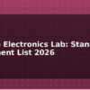 blog college electronics lab standard equipment list 2026 612730