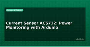Current Sensor ACS712: Power Monitoring with Arduino