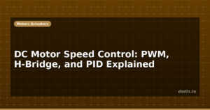 DC Motor Speed Control: PWM, H-Bridge, and PID Explained