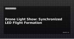 Drone Light Show: Synchronized LED Flight Formation