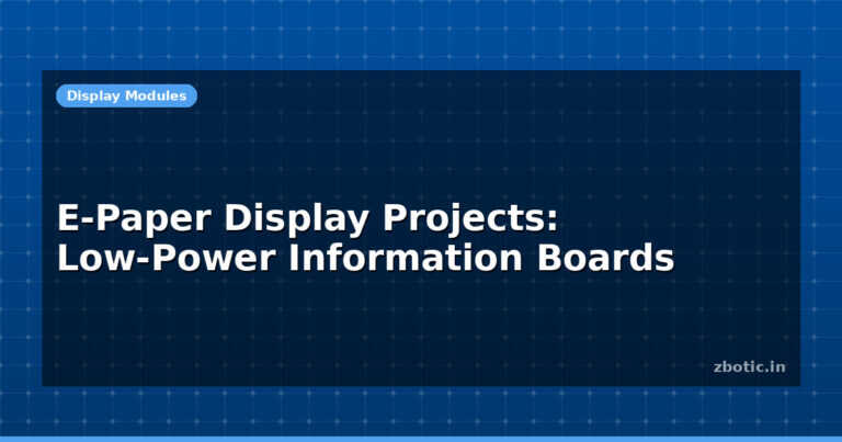 E-Paper Display Projects: Low-Power Information Boards