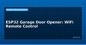 ESP32 Garage Door Opener: WiFi Remote Control