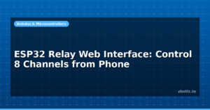 ESP32 Relay Web Interface: Control 8 Channels from Phone