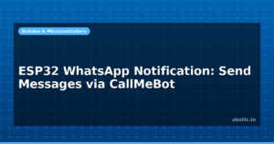 ESP32 WhatsApp Notification: Send Messages via CallMeBot