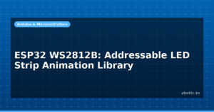 ESP32 WS2812B: Addressable LED Strip Animation Library