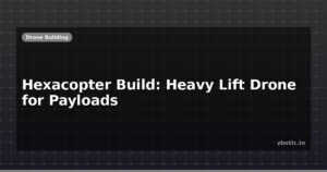 Hexacopter Build: Heavy Lift Drone for Payloads