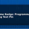 blog led name badge programmable scrolling text pin 614791