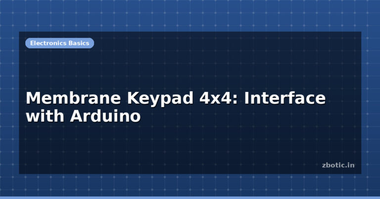 Membrane Keypad 4x4: Interface with Arduino