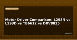 Motor Driver Comparison: L298N vs L293D vs TB6612 vs DRV8825