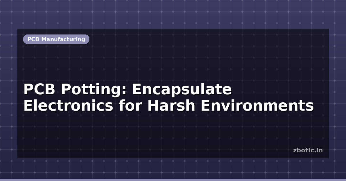PCB Potting: Encapsulate Electronics for Harsh Environments | Zbotic