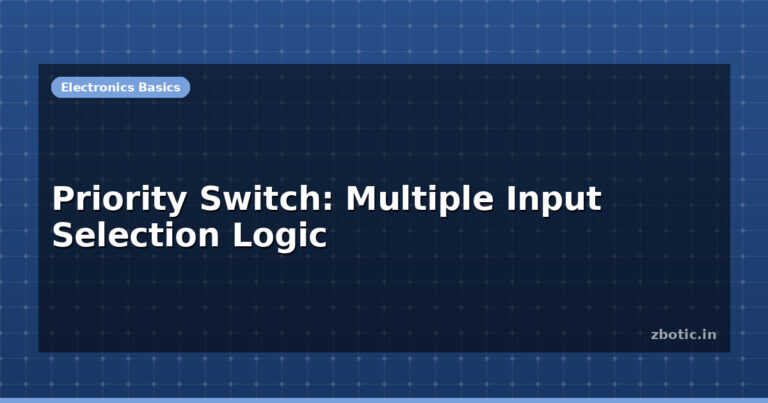 Priority Switch: Multiple Input Selection Logic