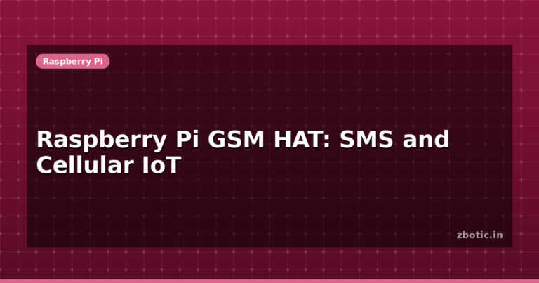 Raspberry Pi Alarm System: PIR, Buzzer and SMS Alert Build - Zbotic