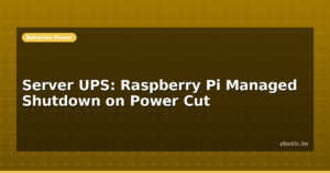 Server UPS: Raspberry Pi Managed Shutdown on Power Cut