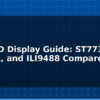 blog tft lcd display guide st7735 ili9341 and ili9488 compared 612727