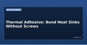 Thermal Adhesive: Bond Heat Sinks Without Screws