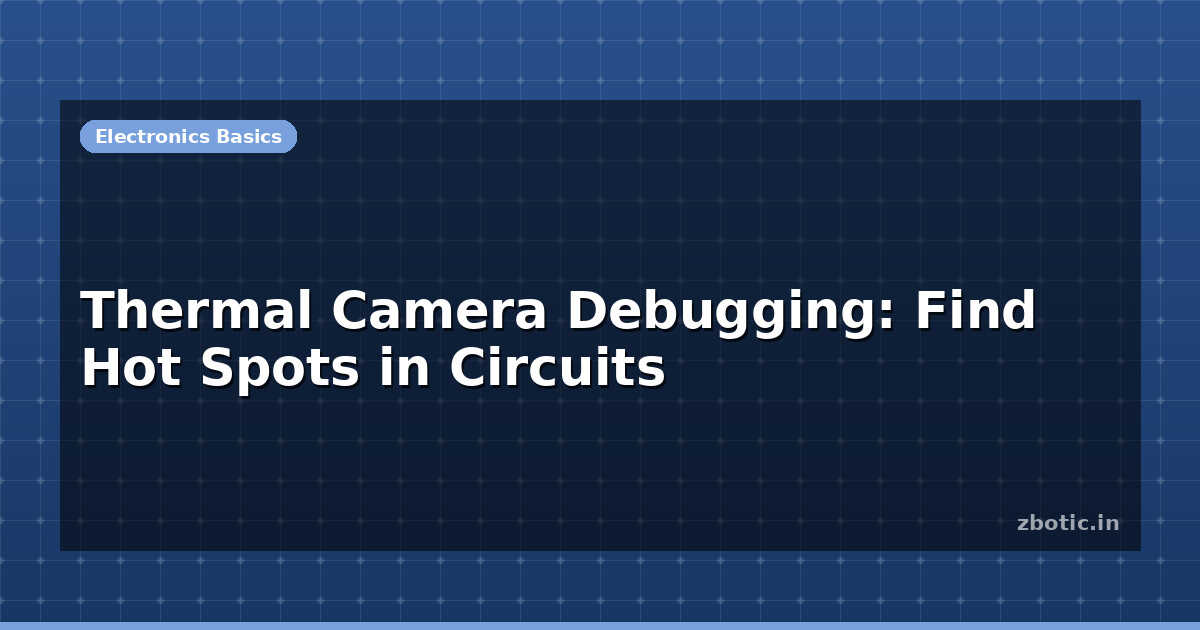 Thermal Camera Debugging: Find Hot Spots in Circuits | Zbotic