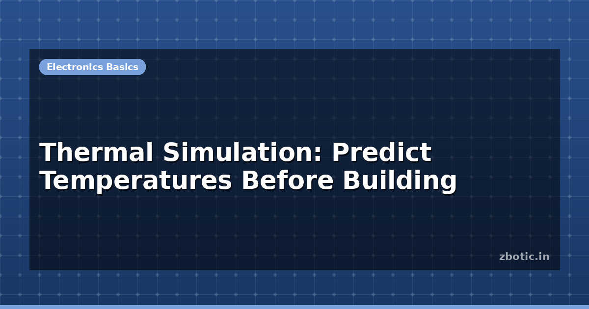 Thermal Simulation: Predict Temperatures Before Building | Zbotic