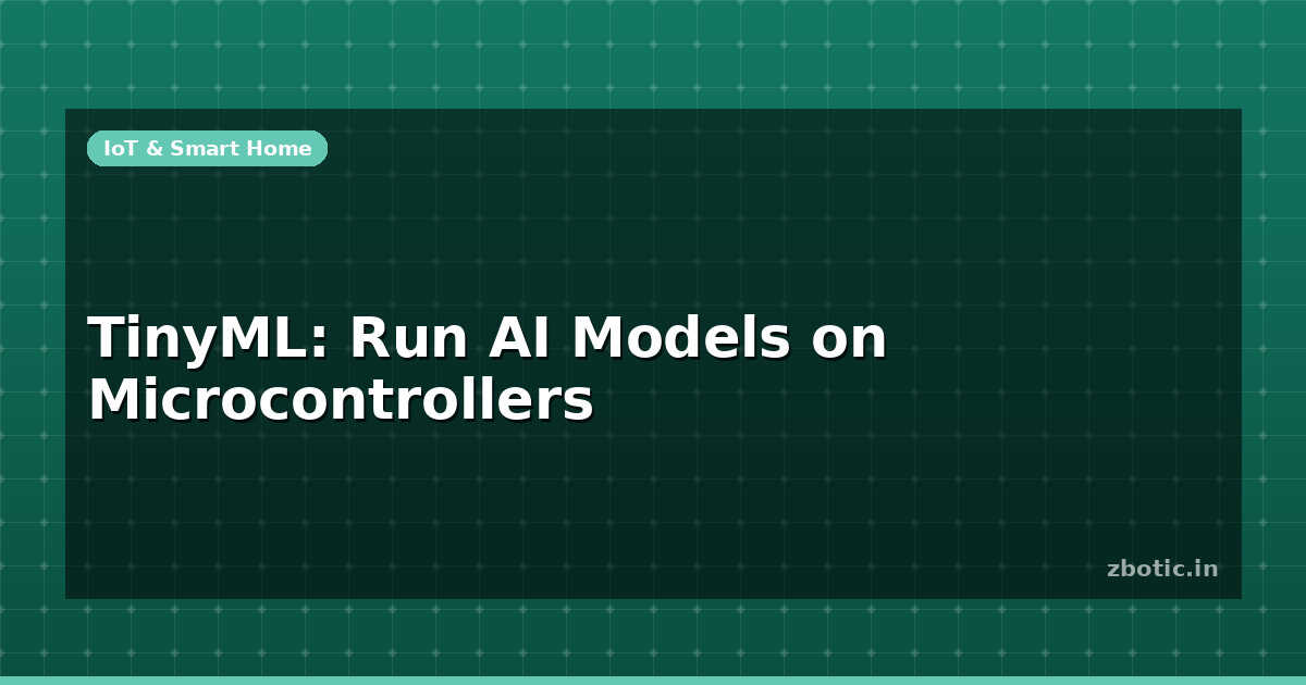 Tinyml Inference Model Icon TinyML: Run AI Models on Microcontrollers | Zbotic