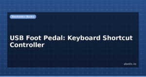 USB Foot Pedal: Keyboard Shortcut Controller