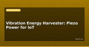 Vibration Energy Harvester: Piezo Power for IoT