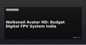Walksnail Avatar HD: Budget Digital FPV System India