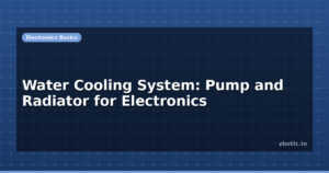 Water Cooling System: Pump and Radiator for Electronics